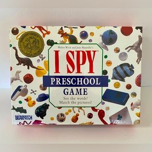 I Spy Preschool Game Briarpatch Vintage 1997 See The Words Match Pictures 24 Pc